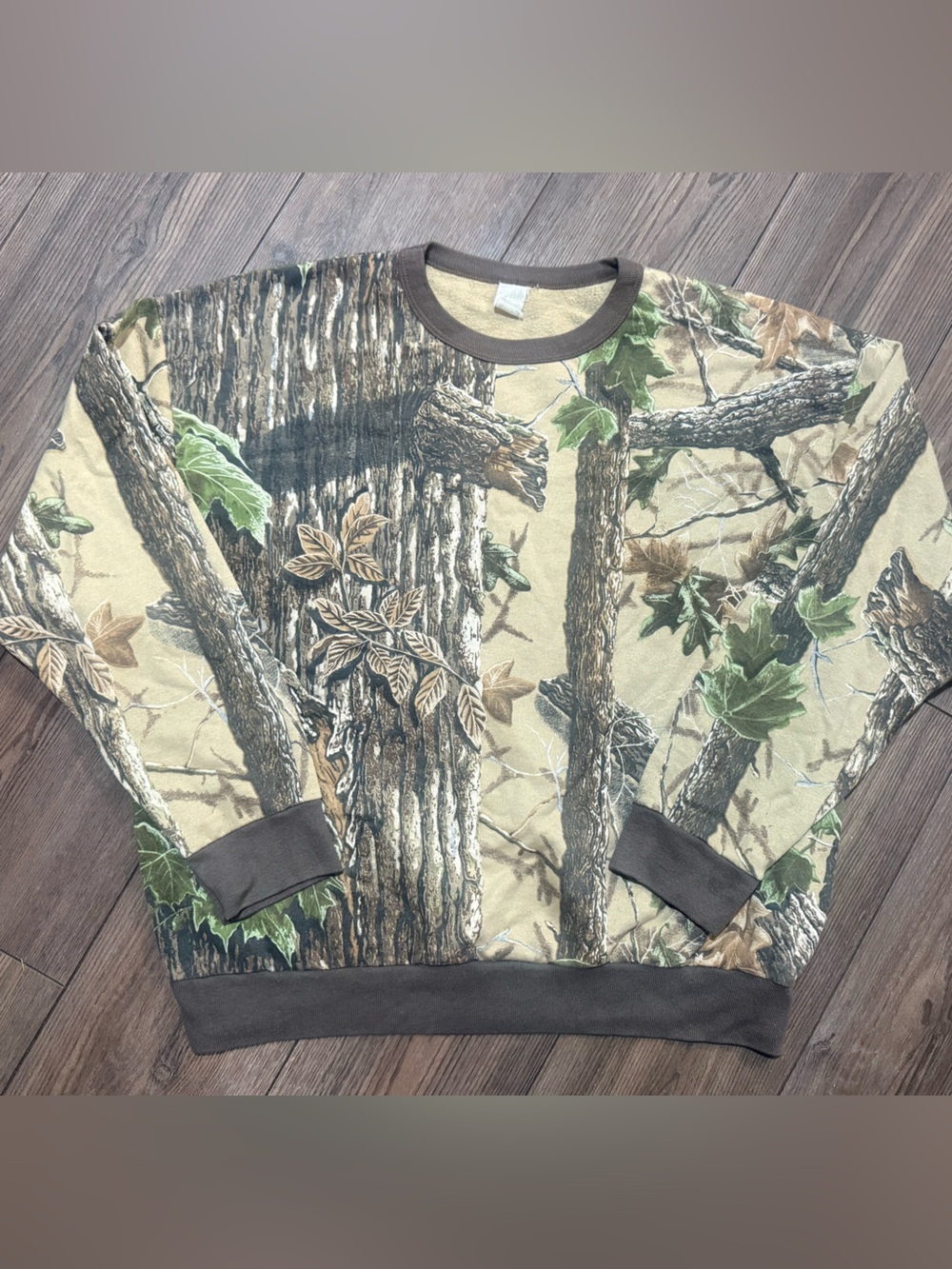 Vintage 80s 90s Liberty Realtree Camo Crewneck Sweatshirt XL